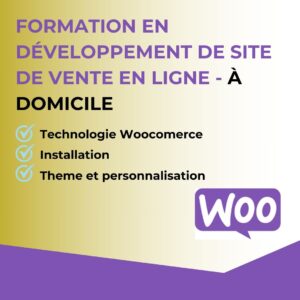 Formation en développement de site de vente en ligne – à domicile