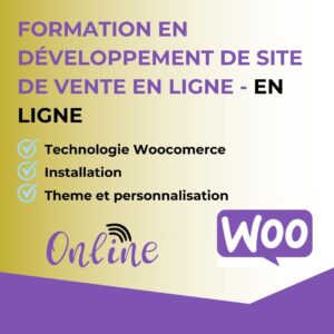 Formation en développement de site de vente en ligne – En ligne