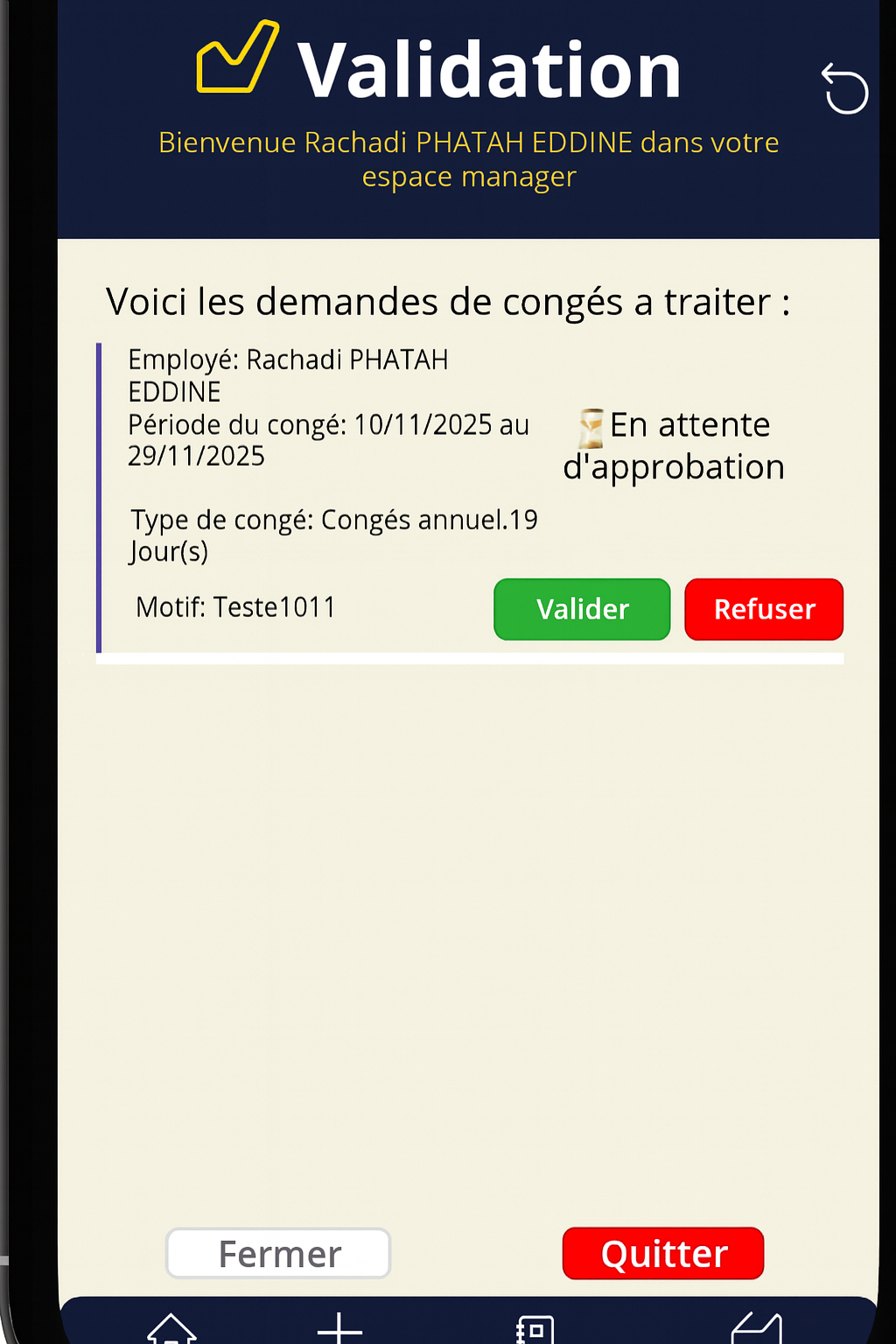 Application de Demande de Congés – Version Power Apps (Modèle Prêt à l’Emploi) – Image 6