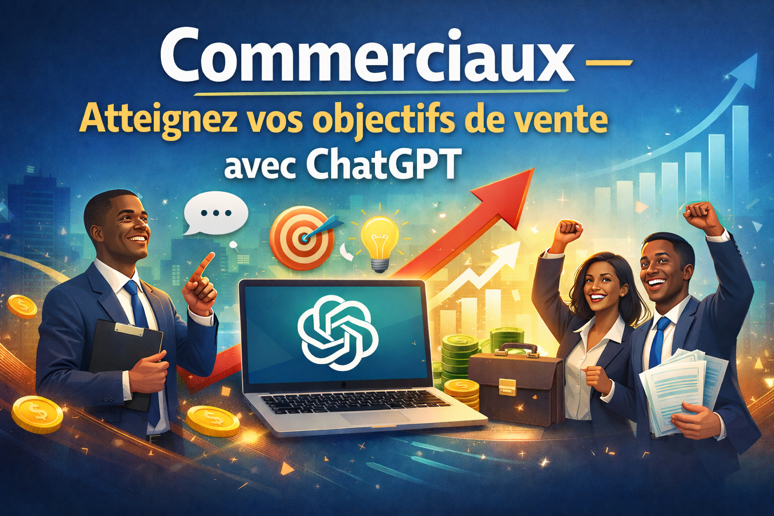 Lire la suite à propos de l’article Commerciaux , atteignez vos objectifs de vente avec ChatGPT