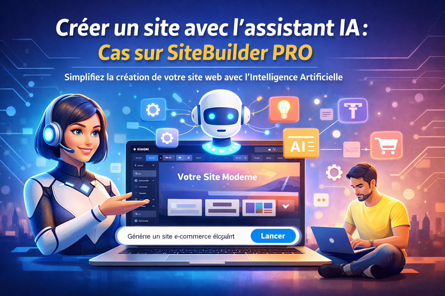 You are currently viewing Créer un site avec l’assistant IA: cas sur SiteBuilder PRO